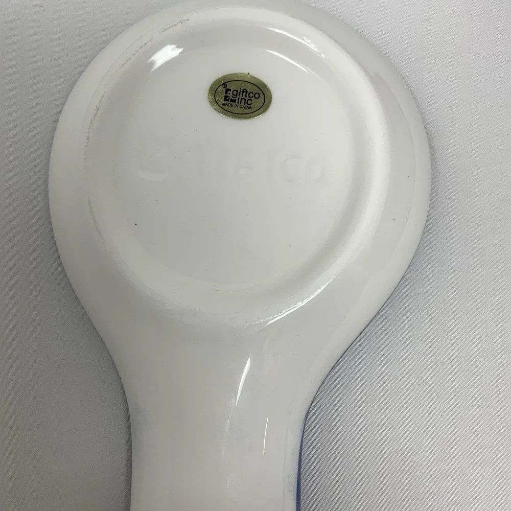 Sunflower Ceramic Spoon Rest Holder Stove Kitchen Hand‎ Painted Wildflower